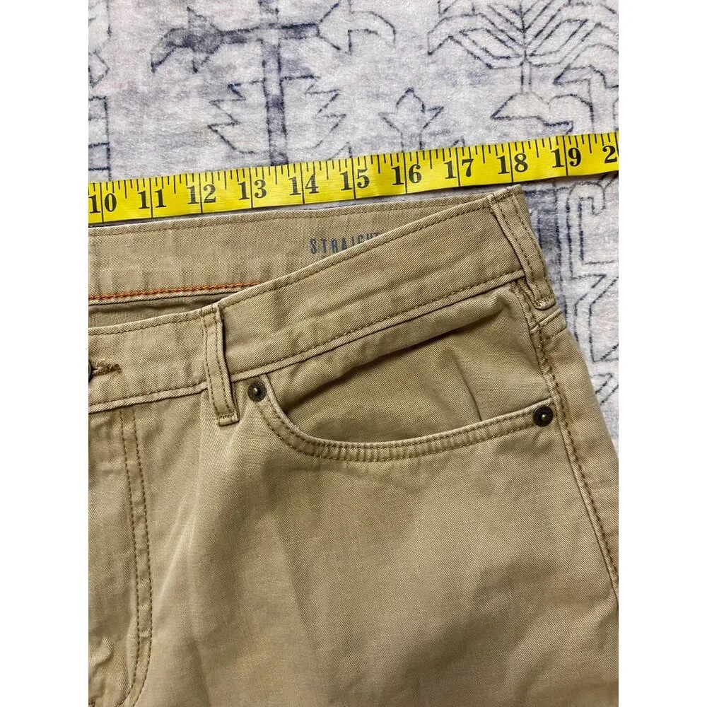 Vtg Dockers Mens Straight Fit Khaki Pants 36x32‎ 100% Cotton Beige Casual Wear
